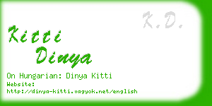 kitti dinya business card